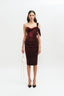 Bordeaux Midi Dress